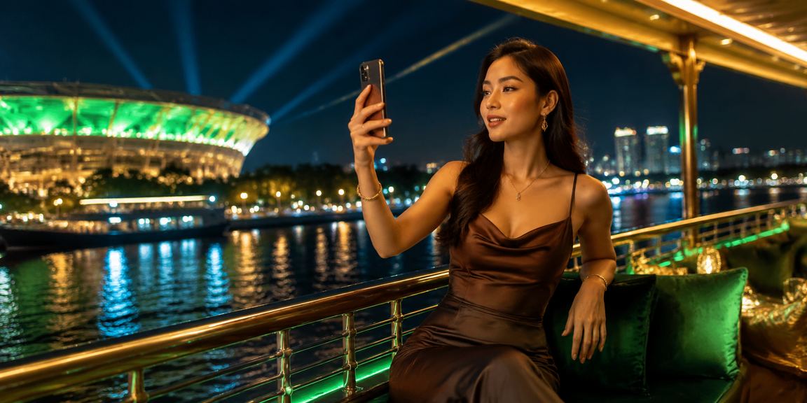 Người chơi nghiên cứu phân tích cá cược trong quán cà phê miền Tây sông nước